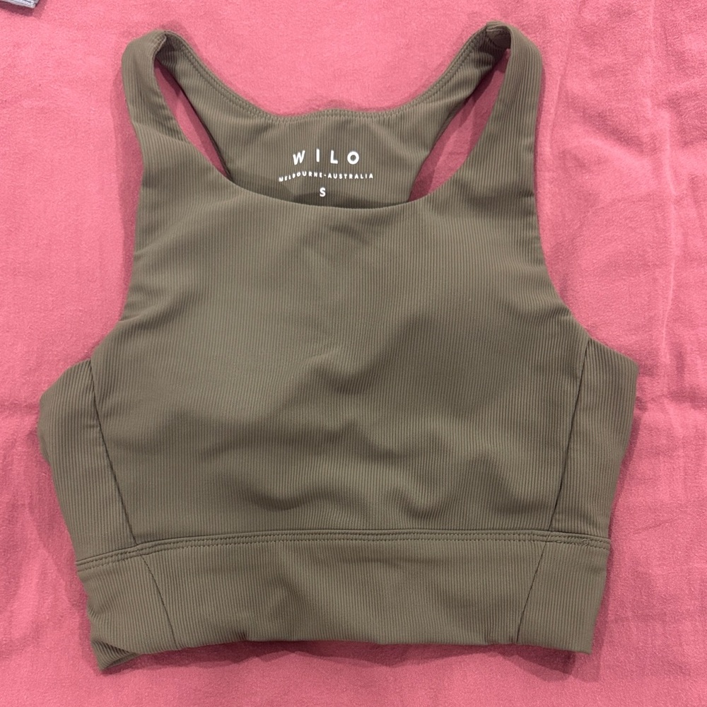 Olive Green Women's Sports Bra
